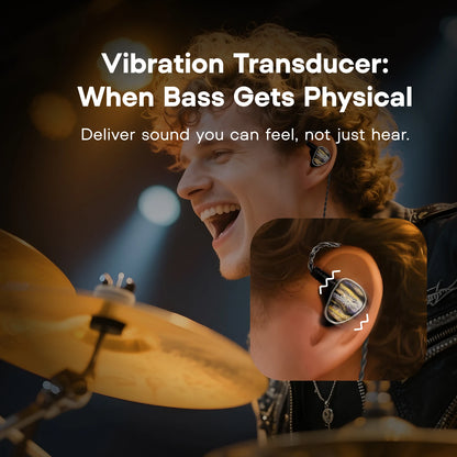 Linsoul Kiwi Ears Étude Beryllium DD + 3BA + Vibration Transducer HIFI IEM Earphone with Precision Tuning Wired Earbuds