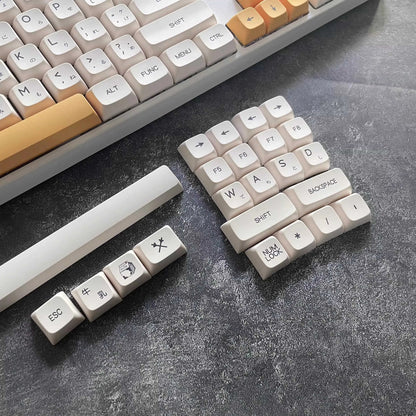 140 Keys Korean Japanese Russian Thailand Bee Milk Keycap XDA Profile PBT Keycaps For MX Switch Mechanical Keyboard DIY Custom