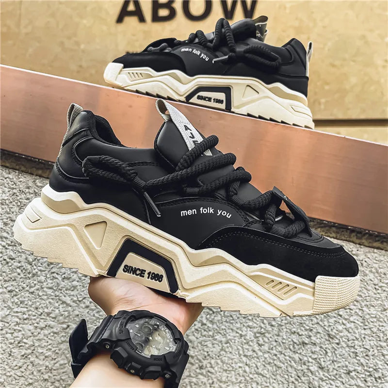 Lässige Herren-Sneaker – Frühlingsmode – Vielseitige Low-Top-Skateboard-Schuhe für Herren, geeignet für Outdoor-Sportarten