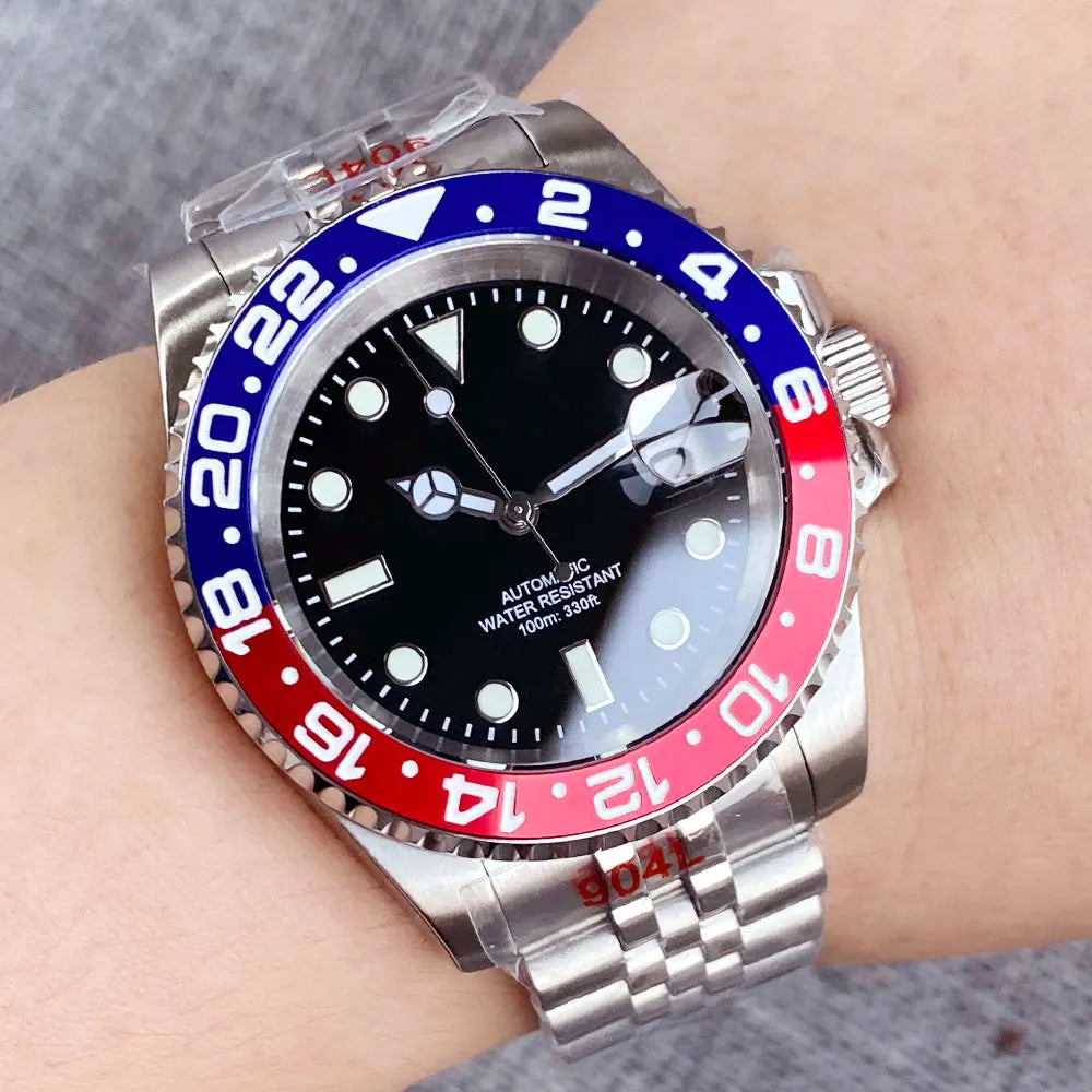 200m Waterproof Miyota8215 Automatic Men Watch Diver Watches 40mm Mechanical Movement Luminous Jubilee Strap Glide Lock Buckle