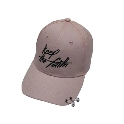 Casquette de baseball Snapback pour femmes et hommes, style hip-hop et K-pop, couleur unie avec anneau, pour les amateurs de sport, de danse et de voyage, casquette « Dad Hat », streetwear, ajustable