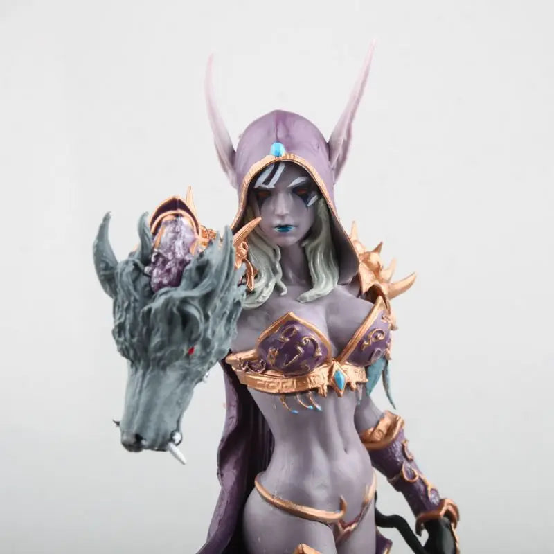 23cm World Of Warcraft Sylvanas Windrunner Action Figures Queen Of The Undead Pvc Model Doll Collection Ornaments Gift For Kids