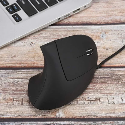 Vertical Optical Mouse Ergonomic USB Wired Gaming Mouse, 4-Level DPI Adjustable Vertical Optical Mouse for Windows PC & Laptop