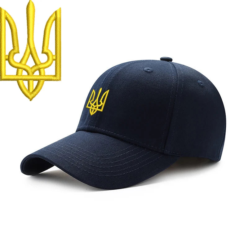 Embroidery Ukraine trident Symbol Spetsnaz Special Forces Men Women Boy Baseball Caps Dad caps Snapback Adjustable Camouflage