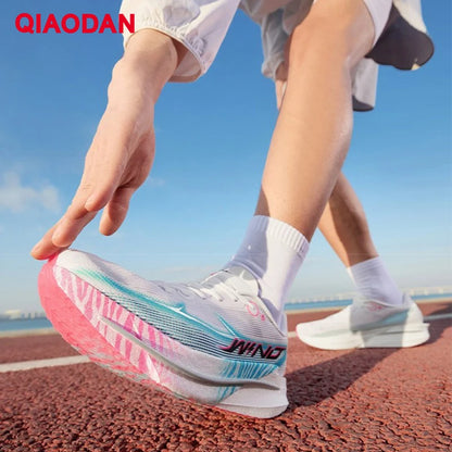 QIAODAN Man Trail Running Shoes 2026 WIND 4 Jogging Sport Shoes GYM Mesh Breathable Athletic Running Sneakers QDB023262298