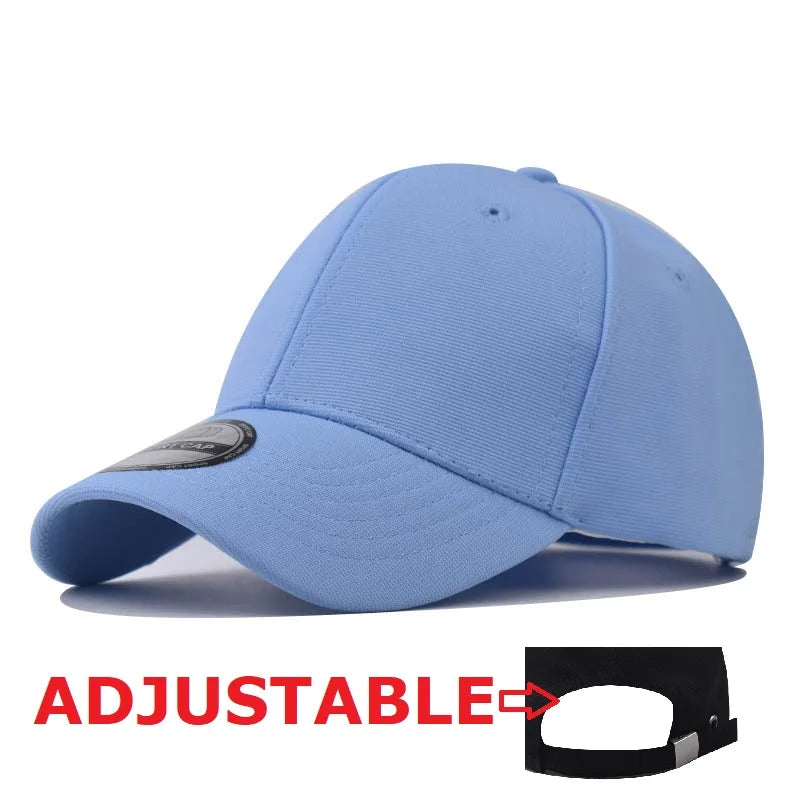 Casquettes Snapback fermées à l'arrière, non réglables, pour homme, de qualité, style hip-hop, ajustées, pour adulte, couleur unie, casquettes de baseball, 57-58 cm, pour petits visages