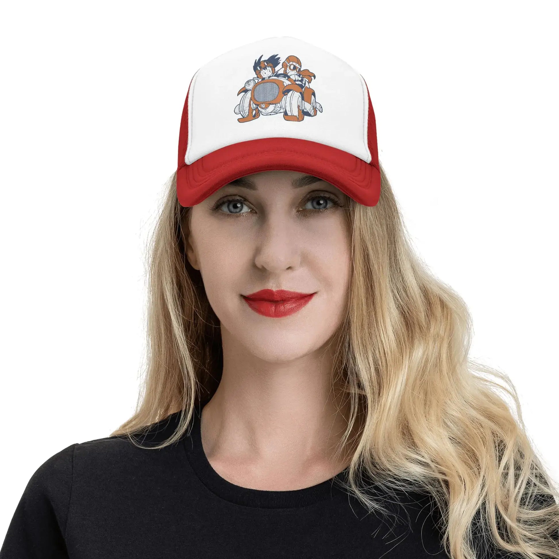 Goku Muten Roshi Dragon Ball Z Baseball Caps Sport Sun Hat Anime DBZ Hats Breathable Polyester Trucker Cap Summer Trucker Caps, Produit gaming premium Fraquane, équipement gamer