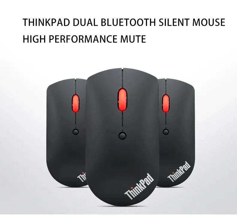 Lenovo ThinkPad Wireless Mouse 4Y50X88822 Dual Bluetooth Wireless Mouse, Ergonomic Office Mouse, 2.4GHz Laptop Mouse for Windows & Mac