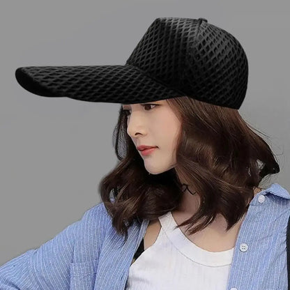 Cappello da pesca da uomo con visiera larga, 14 cm, cappello da sole taglia grande, cappellino da camionista oversize, cappellini da baseball in rete taglie forti 55-60 cm, 60-65 cm