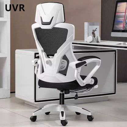 UVR Ergonomic Gaming Chair with Reclining Backrest, Breathable Mesh Office Chair, Adjustable Height Swivel Computer Chair for Work & Gaming