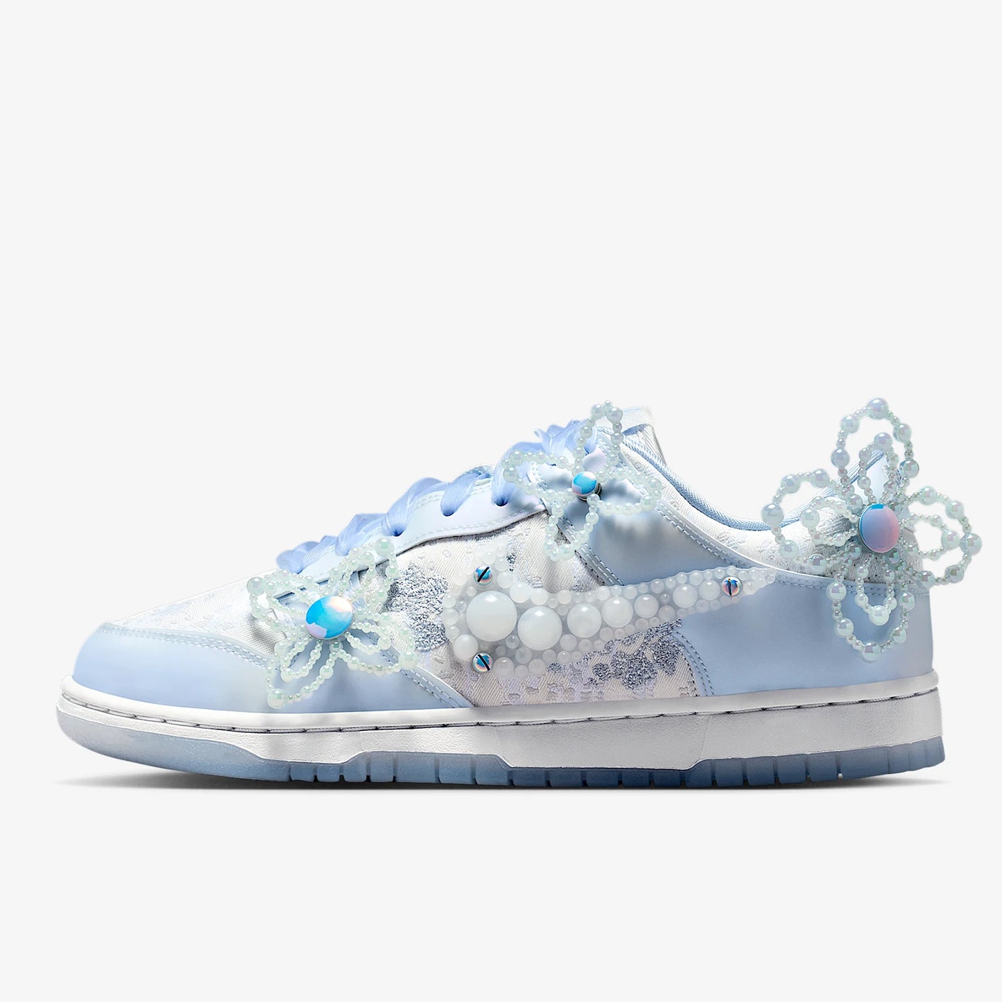 Nike Authentic Dunk Low Women's Fashion Floral Lightweight Casual Sneakers HV8575-100