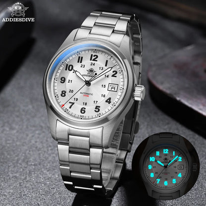 ADDIESDIVE AD2525 Automatic Watches For Men 39mm Sapphire Japanese 8215 Mechanical Watch Waterproof 20Bar Luminous Luxury Watch