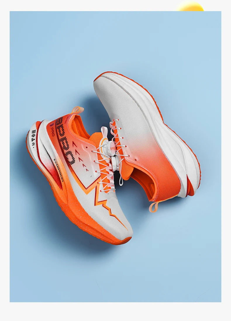 Scarpe da corsa da maratona da uomo con soletta in carbonio, sportive specializzate, traspiranti e leggere; scarpe da ginnastica da donna comode, sportive e antiscivolo