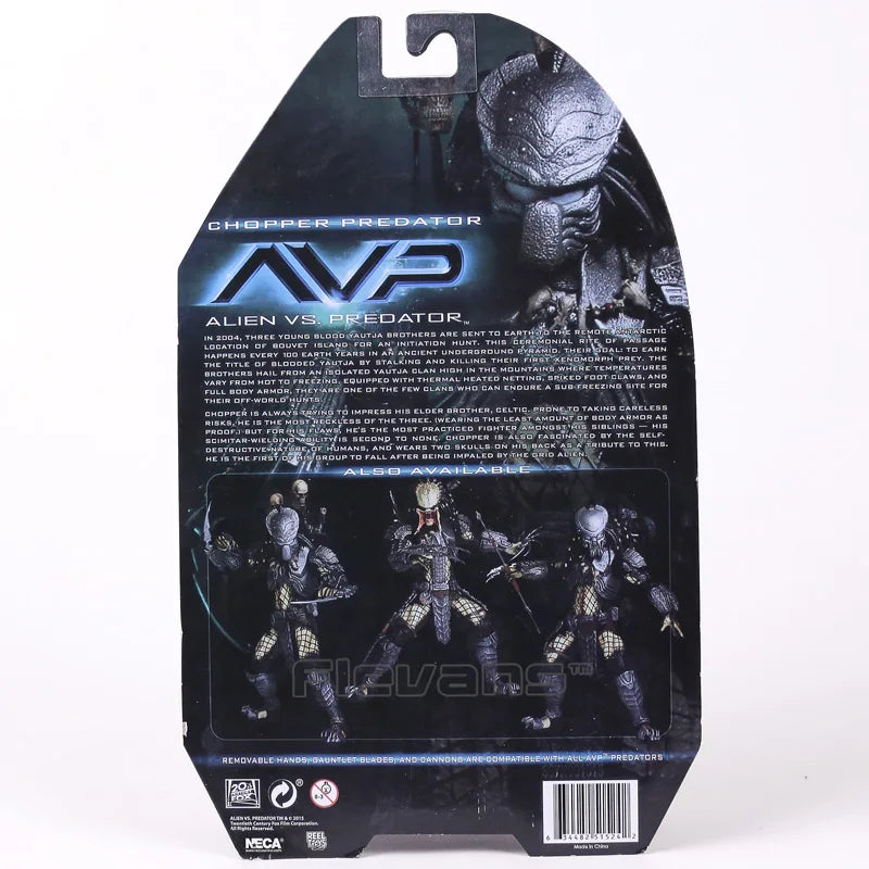 NECA AVP Alien vs. Predator Chopper Celtic Scar Predator 7" Action Figure Joint Movable Model Toy