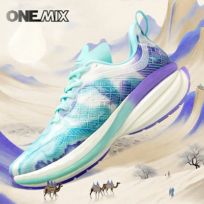 ONEMIX : chaussures de sport chinoises – nouvelles chaussures de course pour homme avec amorti, antidérapantes, respirantes et légères ; baskets de plein air pour femme