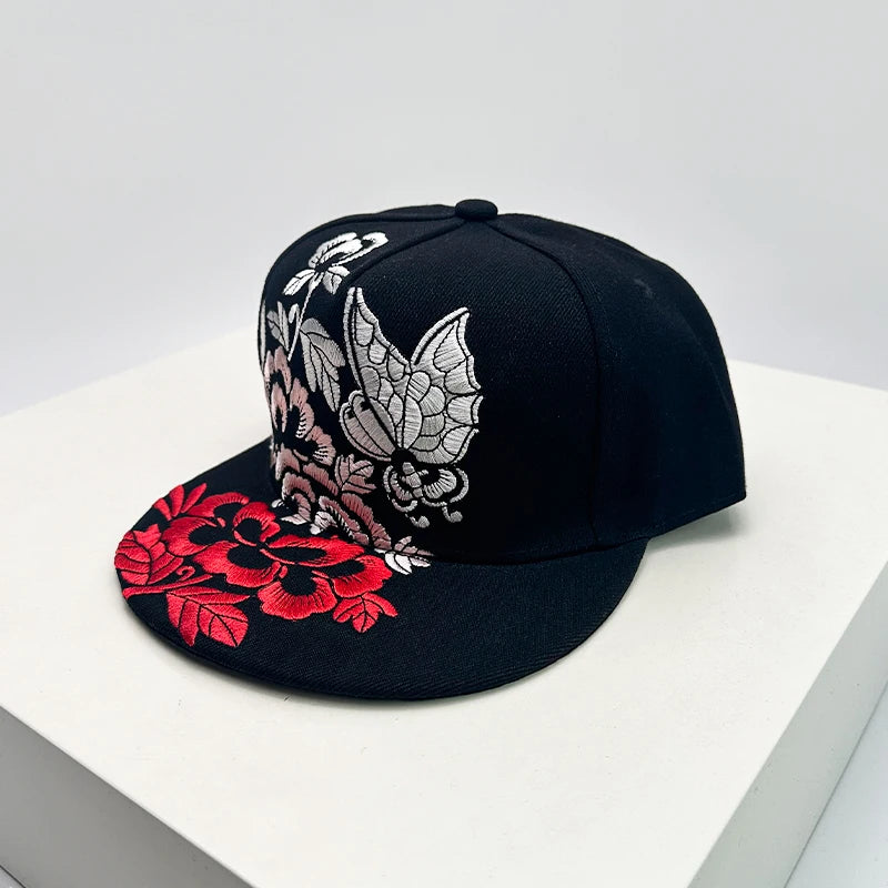 China Chic Pattern Embroidery Baseball Hats Breathable New Unisex Ethnic Style Peaked Caps Versatile Sunshade Hip Hop Fashion