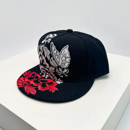 China Chic Pattern Embroidery Baseball Hats Breathable New Unisex Ethnic Style Peaked Caps Versatile Sunshade Hip Hop Fashion