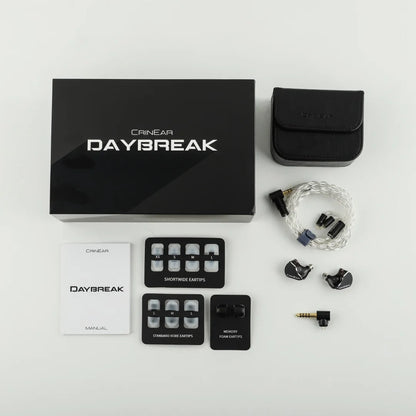 Monitores intrauditivos tribridos CrinEar Daybreak 1DD+2BA+2MPT – Auriculares IEM audiófilos HiFi con cable y tweeters microplanares