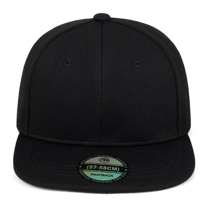 Casquettes Snapback fermées à l'arrière, non réglables, pour homme, de qualité, style hip-hop, ajustées, pour adulte, couleur unie, casquettes de baseball, 57-58 cm, pour petits visages
