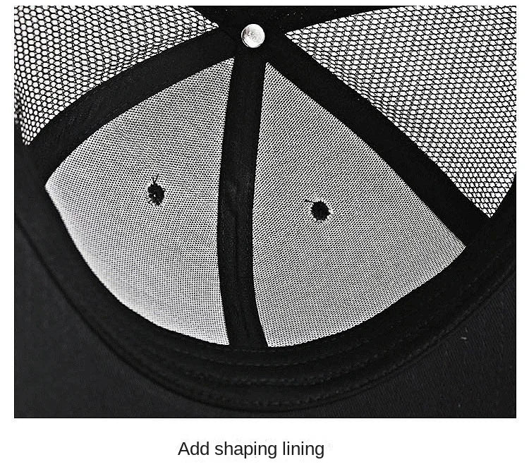 Oversize Trucker-kasket med store masker til mænd med stort hoved – XXL-baseballkasket – åndbar „Dad Hat“ – 58–60 cm, 60–65 cm