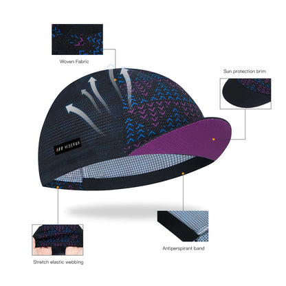 HISERWA Cappellino da ciclismo per uomo e donna, protezione solare, estivo, traspirante, sportivo, ad asciugatura rapida, cappellino da bicicletta, copricapo da ciclismo, Gorra Ciclismo