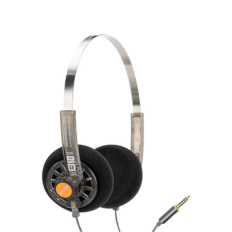 MOONDROP OLD FASHIONED On-Ear Headphones 40mm Dynamic Driver Wired Headphones with 3.5mm Plug, HiFi Audio Headset with Volume Control