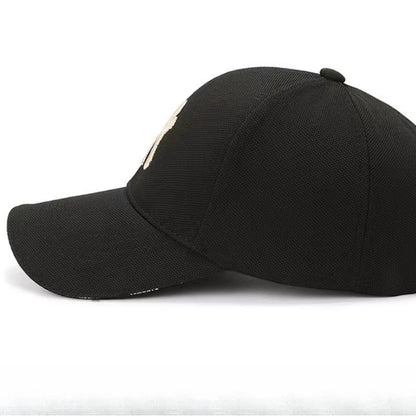 Modebaseballkasketter i bomuld med broderede bogstaver, justerbar, unisex, hiphop, trucker-kasket, afslappet snapback-kasket, udendørs sport, hverdags-kasket