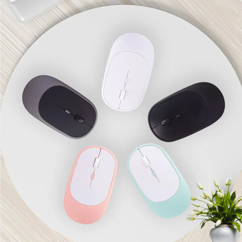Lenovo langaton hiiri USB-ladattava ergonominen säädettävä DPI toimistoon hiljainen 2.4G Bluetooth optinen sähköinen hiiri pelaamiseen ja toimistoon