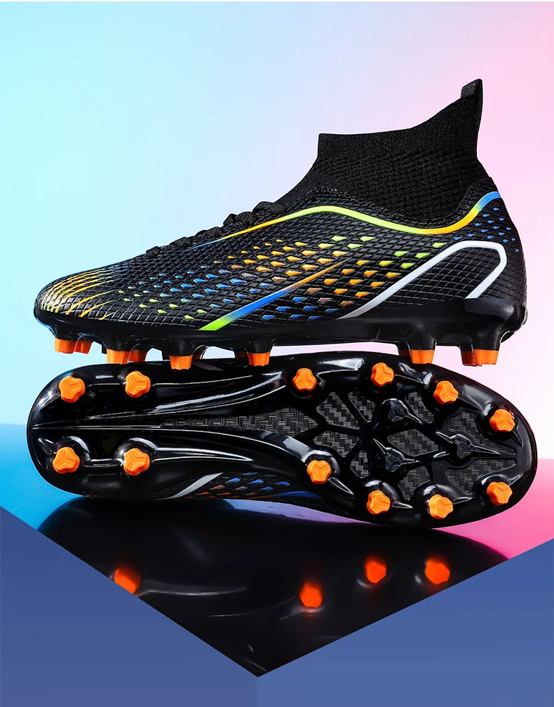Men's Football Boots Professional Turf Futsal Match Grass Unisex Outdoor Training Soccer Shoes Soccer Cleats Non-slip Breathable