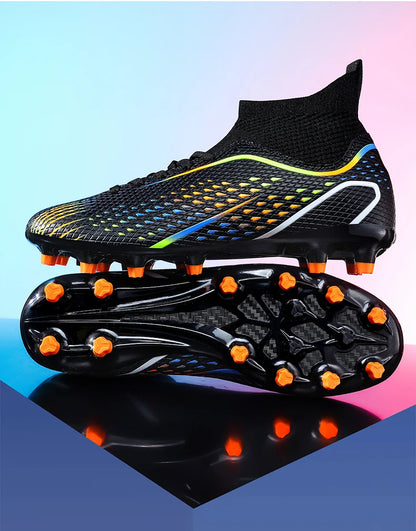 Men's Football Boots Professional Turf Futsal Match Grass Unisex Outdoor Training Soccer Shoes Soccer Cleats Non-slip Breathable