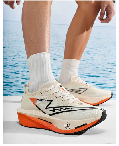 Running Shoes Carbon Board Speciality Marathon Men Sports Breathable Lightweight Women's Comfortable Athletic Nonskid Sneakers
