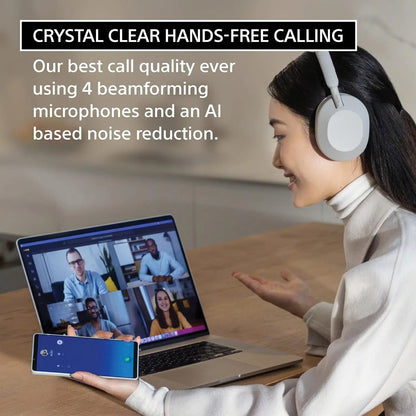 Sony WH-1000XM5 Wireless Noise Cancelling Headphones – Premium Bluetooth 5.2 Over-Ear HiFi Headset with 30mm Driver, Microphone, Long Battery Life