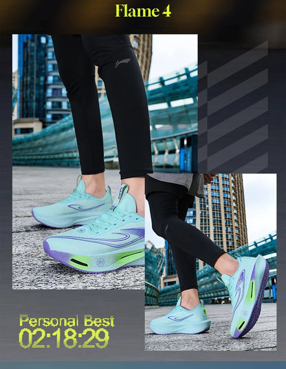 Zapatillas de running con placa de carbono para maratón, deportivas, transpirables, ligeras, cómodas y antideslizantes para hombre y mujer