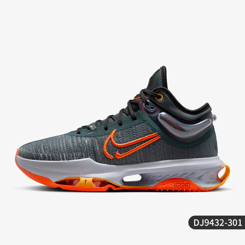 Chaussures de basket-ball Nike officielles, authentiques, printemps, nouvelles, pour homme, amortissantes, respirantes, à tige basse, DJ9432-301