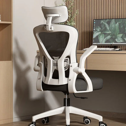 Ergonomiczne krzesło komputerowe do domowego biura, wygodne siedzisko dla ucznia do długotrwałego siedzenia w sypialni, z funkcją odchylania