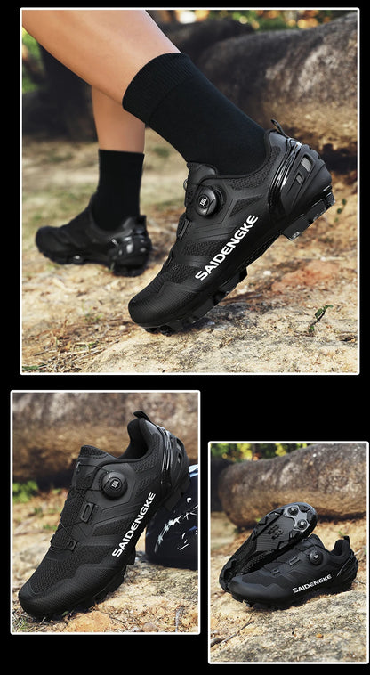 Zapatillas de ciclismo unisex nuevas, profesionales, ligeras, de lujo, originales, de carretera, de goma, para MTB, de competición, de moda, para bicicleta urbana y deportes callejeros