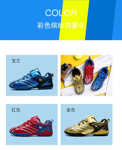 Zapatillas deportivas de entrenamiento para chicos y chicas, elegantes y cómodas, para juego, uso en interior y exterior, césped, jóvenes y estudiantes, 25-35#