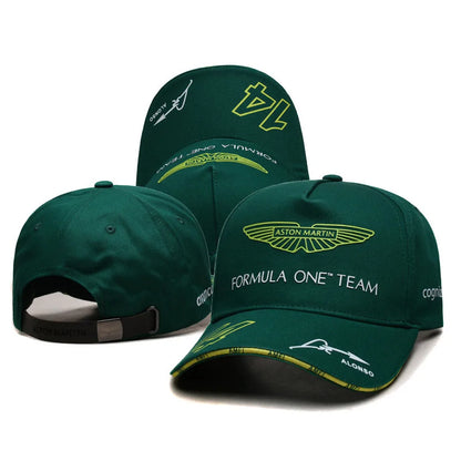 F1-racerholdet Aston Martin – Baseballkasket til daglig træning – Fernando Alonso – Herre – Udendørs solcreme – Solhat – Casual mode – Kasket med skygge