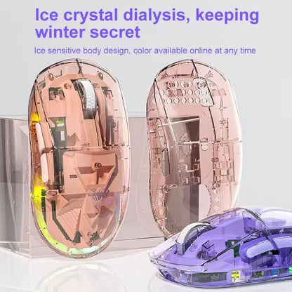 AULA SC660 Wireless Bluetooth Mouse E-sports Mouse Three-Mode Connection Lightweight Mouse Type-C Charging Game Office Girls Boy