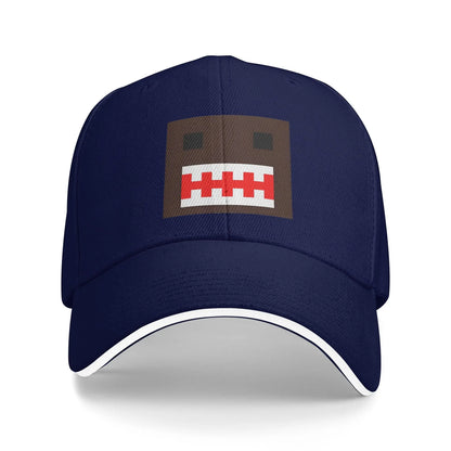 PIXEL Domo Kun Doll Face Sandwich Caps Men Women Hip-Hop,Baseball Caps Cute Funny Adjustable Fishing All seasons Hat