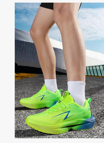 Scarpe da corsa da uomo Marathon, scarpe sportive specializzate, traspiranti, leggere, da donna, antiscivolo, con soletta in carbonio, comode sneakers
