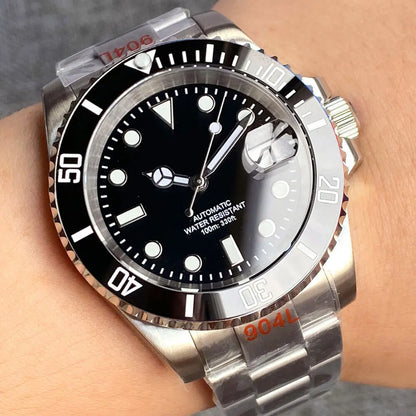 200m Waterproof Miyota8215 Automatic Men Watch Diver Watches 40mm Mechanical Movement Luminous Jubilee Strap Glide Lock Buckle