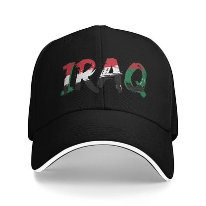 Women Men Iraq Flag Iraqi Outdoor Hat  Sun Cap Casual Baseball Cap Sunscreen Hats