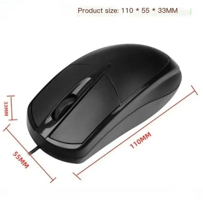 USB Optical Wired Mouse 1200 DPI, Ergonomic Computer Mouse for PC, Laptop & Desktop, Anti-Slip USB Wired Office & Gaming Mouse