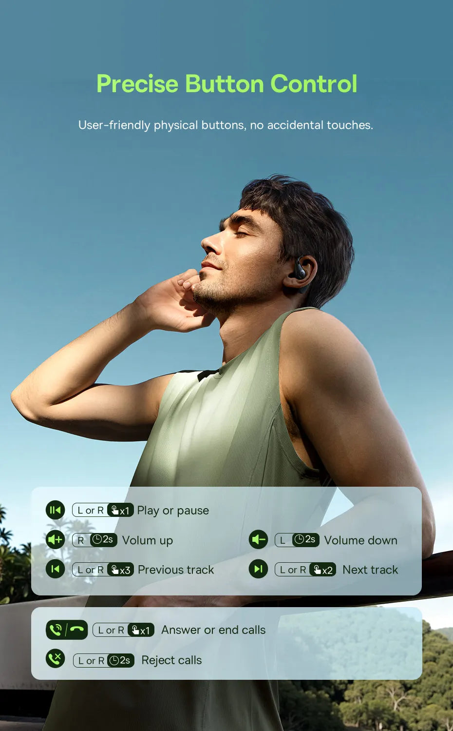 Baseus Eli Sport 2 Open-Ear Wireless Earphones Bluetooth 6.0 OWS Headphones Hi-Res with LDAC OWS Earphones Earhook Sport Earbuds