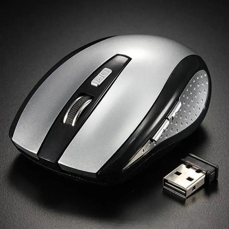 2.4GHz Wireless Mouse with USB Receiver, Ergonomic Optical Wireless Mouse, 6-Button Wireless Mouse for PC, Laptop & Computer