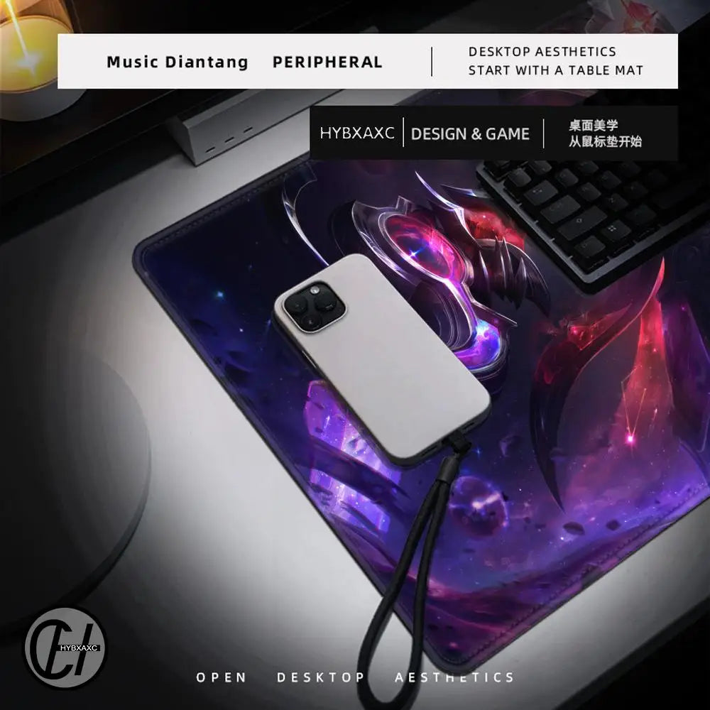 Game Jhin L-League of Legends Mousepad Large Computer Gaming Accessories MousePads Desk Mats Anti-slip Laptop Soft Mice Pad
