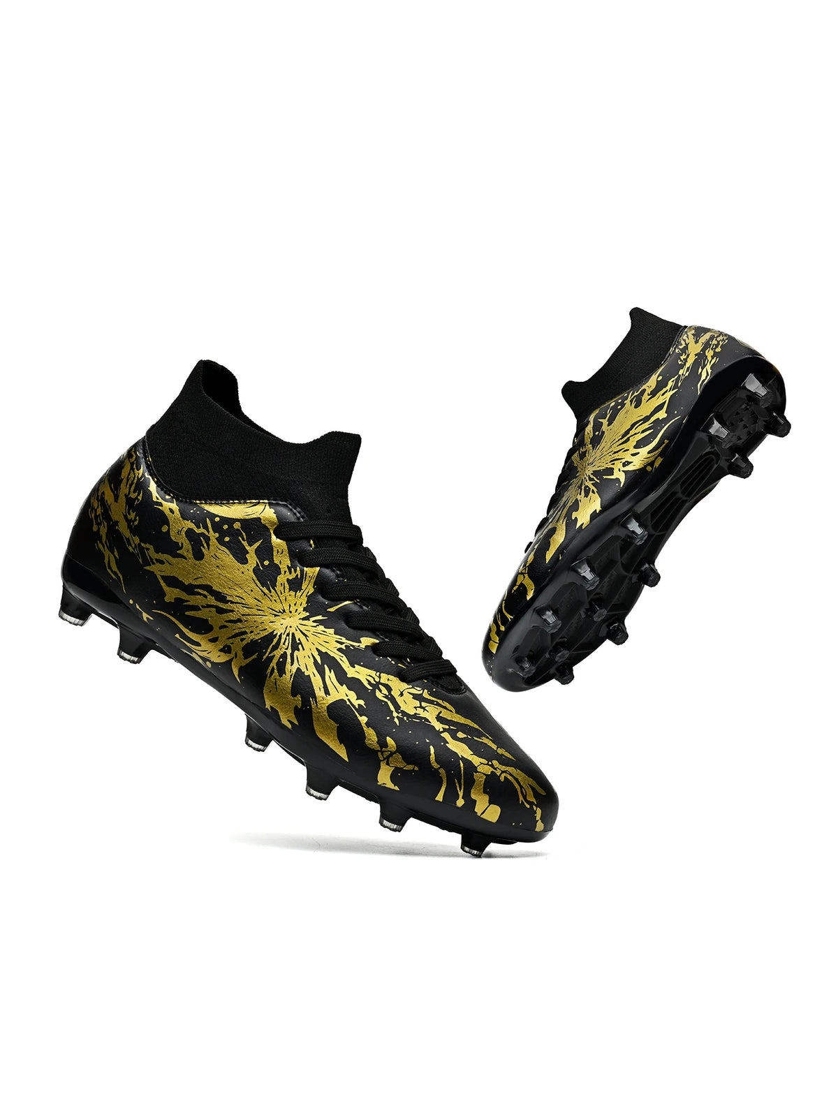 Chaussures de football pour hommes, crampons AG FG, semelles en PU absorbant les chocs et antidérapantes, pour adultes, idéales pour les entraînements de football en extérieur et les séances d’entraînement à haute in