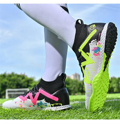 Chaussures de Football pour hommes, chaussures de sport professionnelles, ongles longs FG, crampons de sport de plein air, chaussures d'entraînement antidérapantes