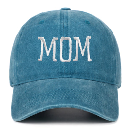 Mom and Dad Embroidered Baseball Hat Retro Sports Running Sunscreen Leisure Daily Versatile Travel Duck Tongue Hat